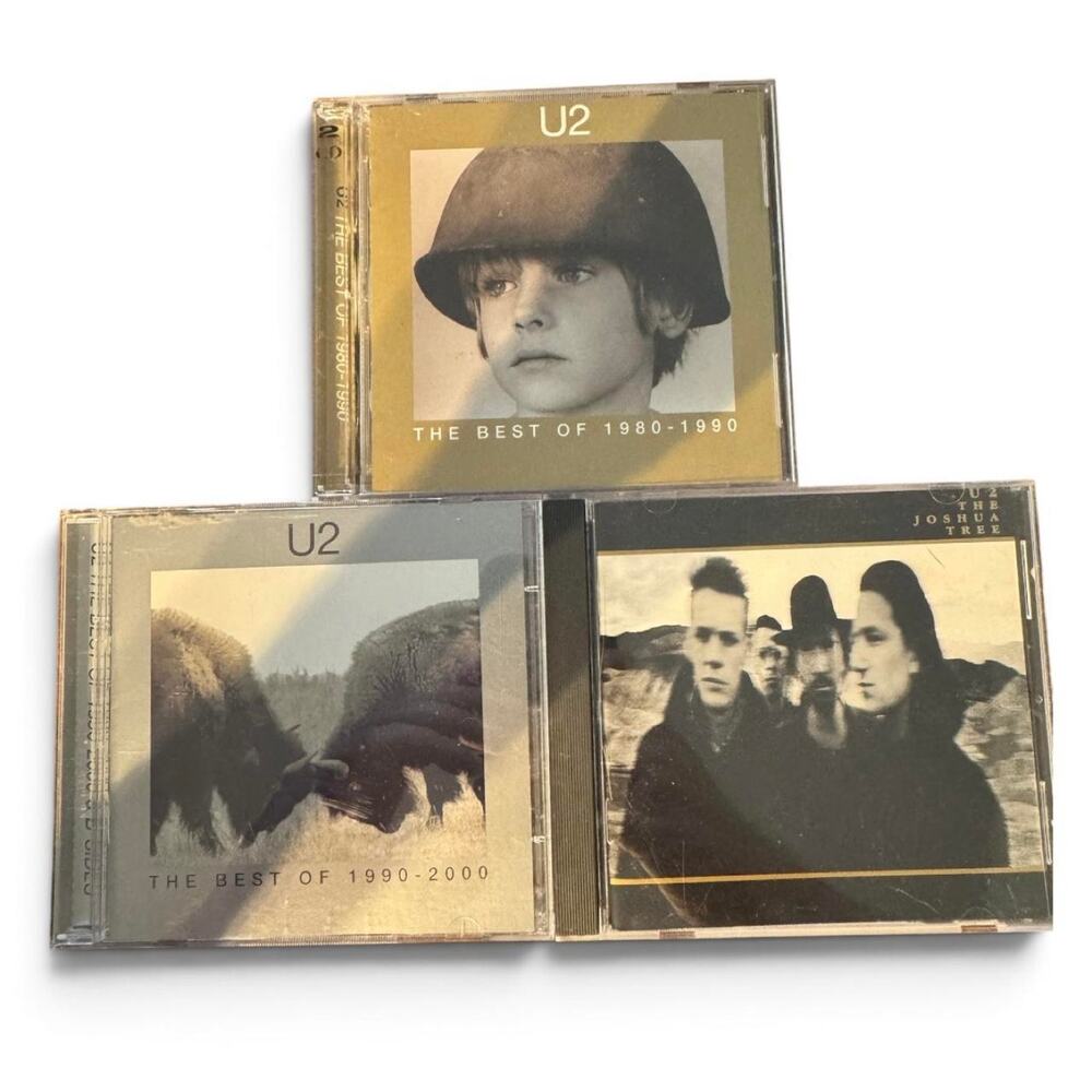 U2 CD Bundle Lot of 3 Albums The Joshua Tree Best of 1980–1990 Best of 1990–2000